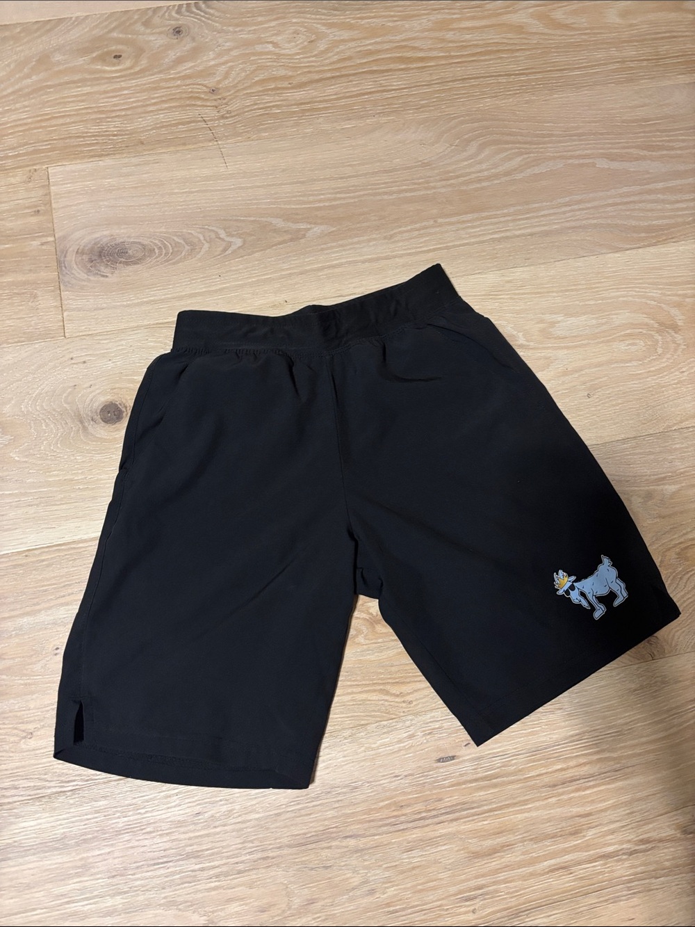 Men's Black Performance GOAT USA Shorts with Embroidered GOAT  Detail